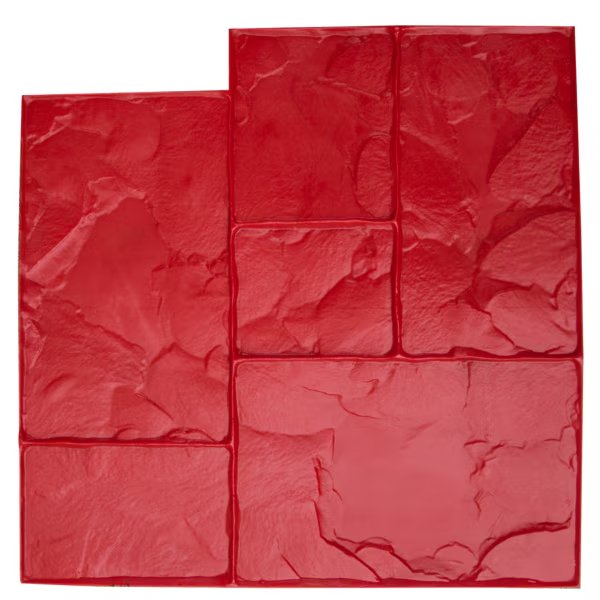 Bon 12-595 Texture Mat, Ashlar Red, 24